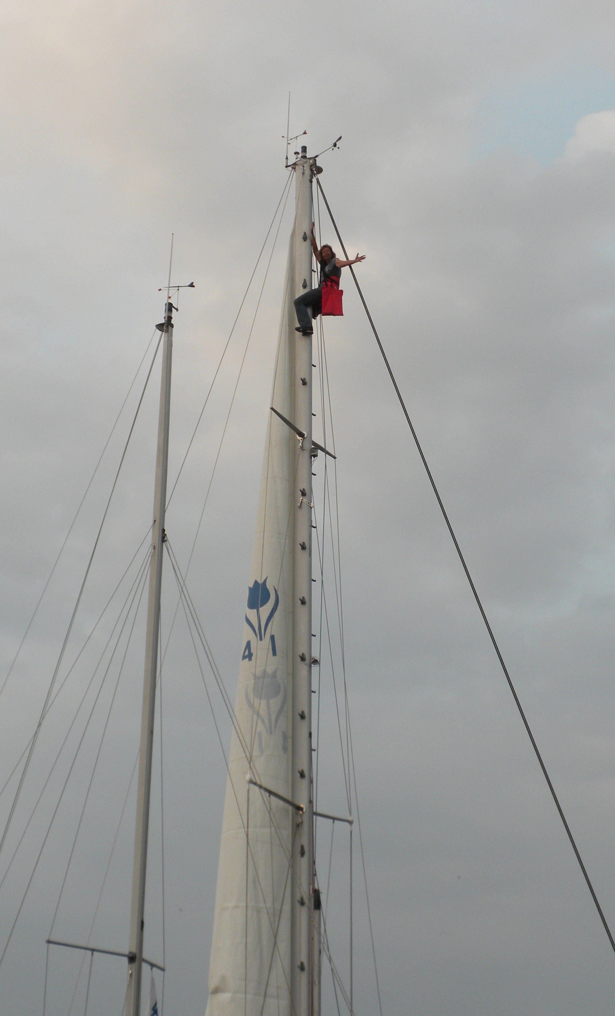 Petr in de mast